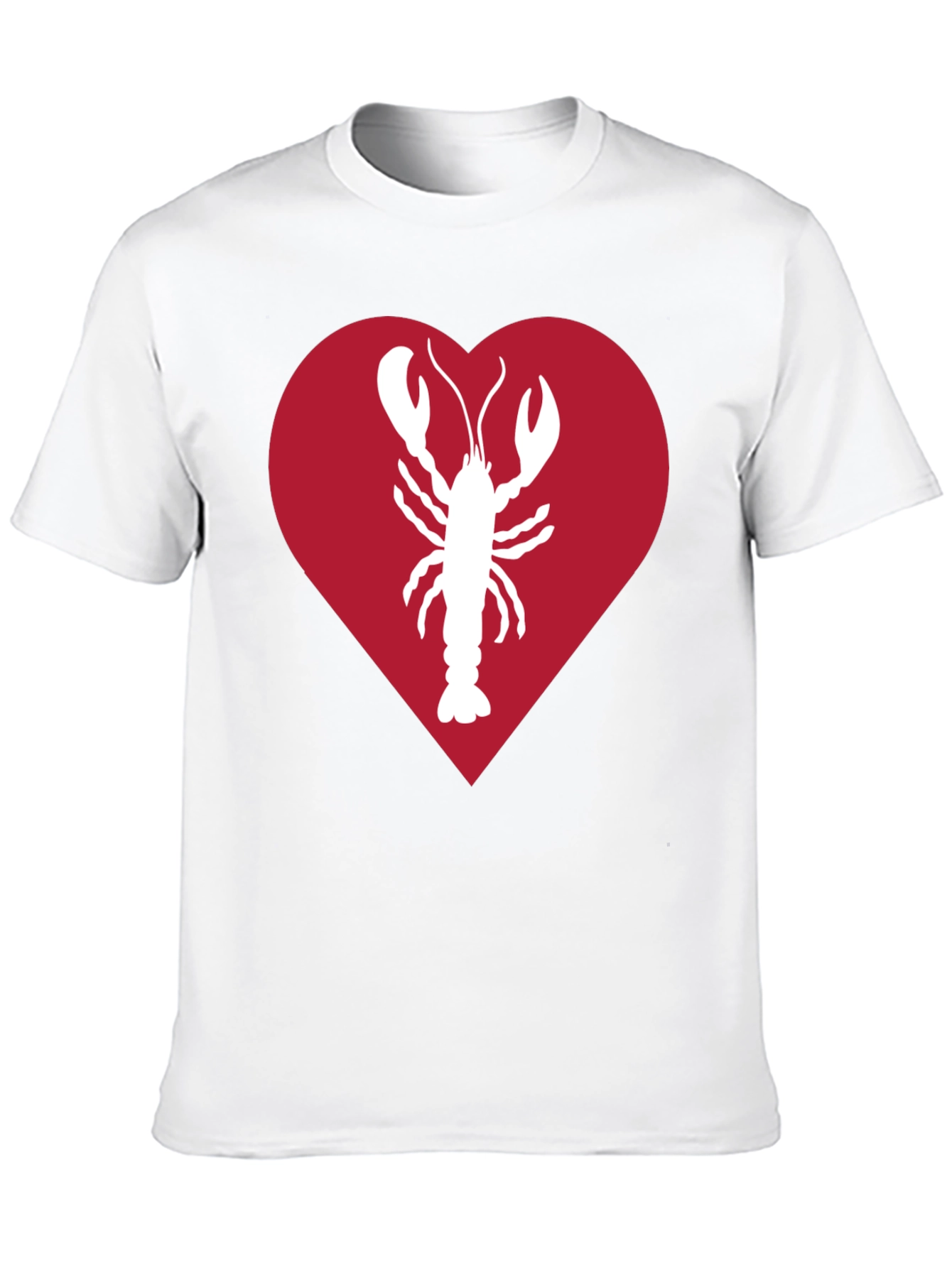 Lobster Heart Graphic Tee - Black Unisex Shirt