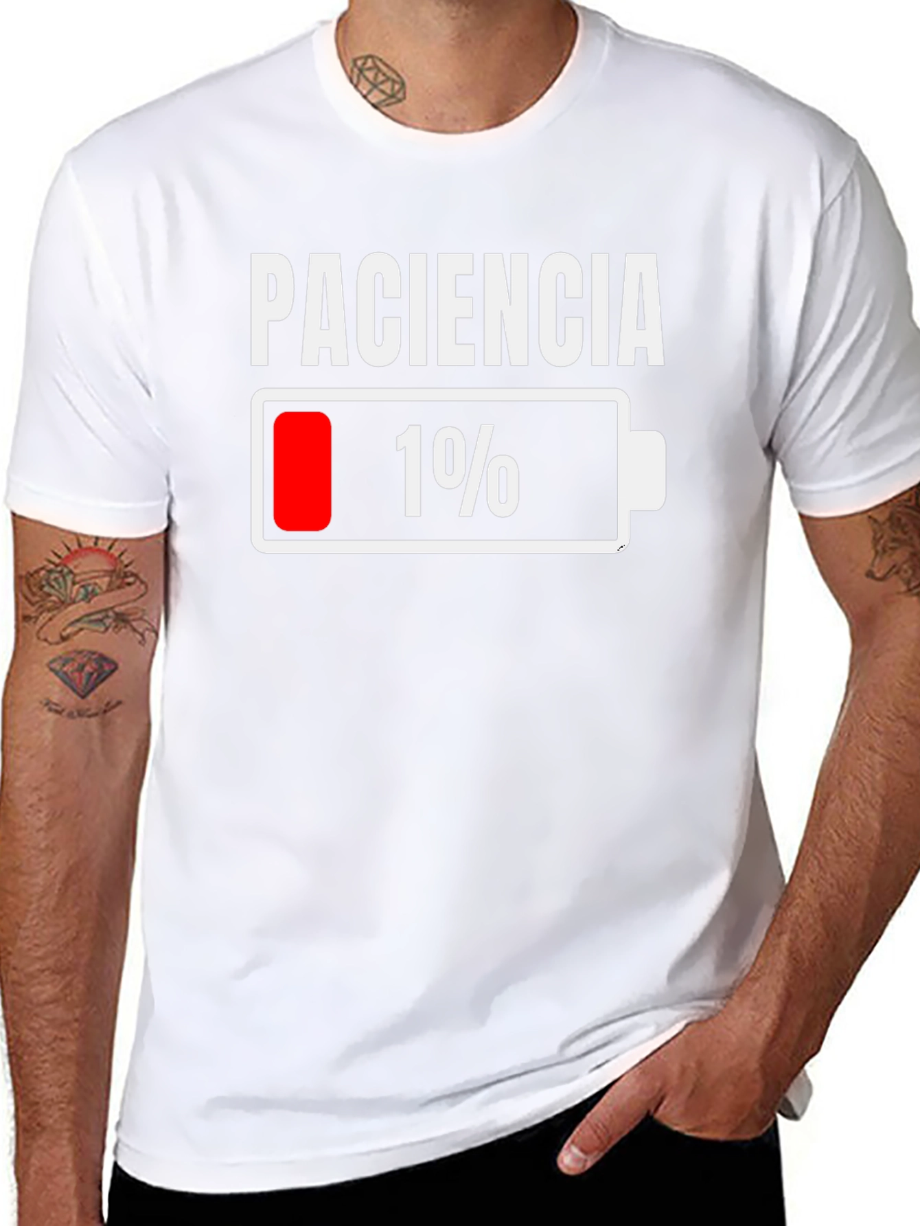 Paciencia 1% Patience Funny Humor Graphic T-Shirt