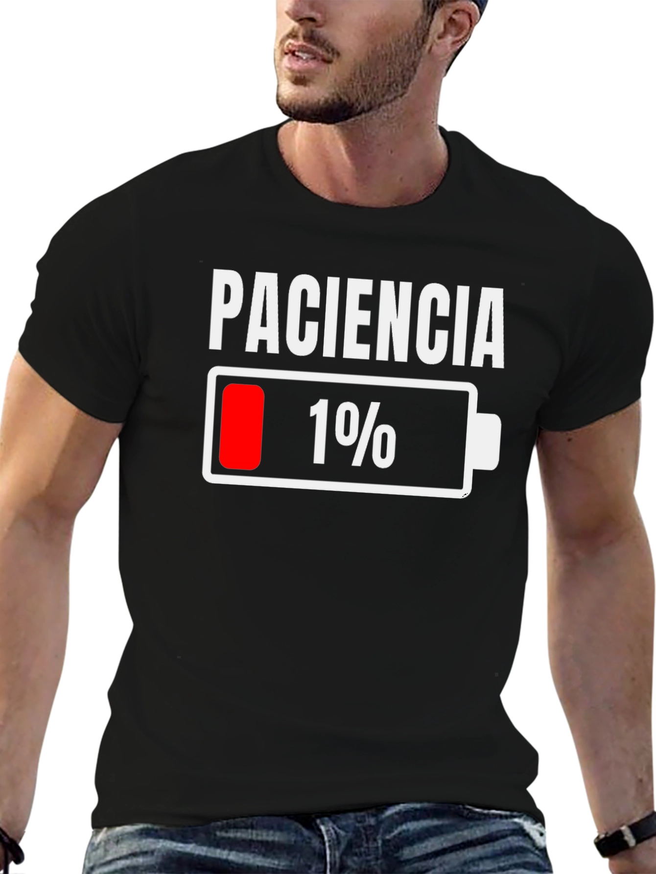 Paciencia 1% Patience Funny Humor Graphic T-Shirt