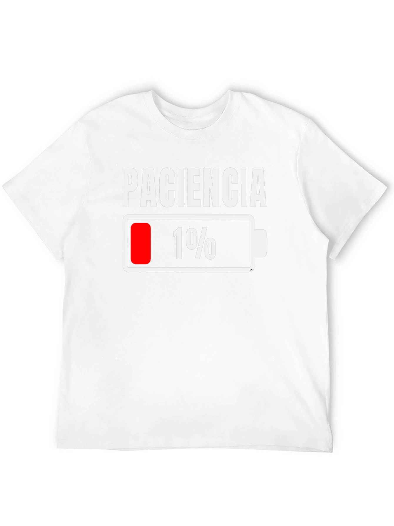 Paciencia 1% Patience Funny Humor Graphic T-Shirt