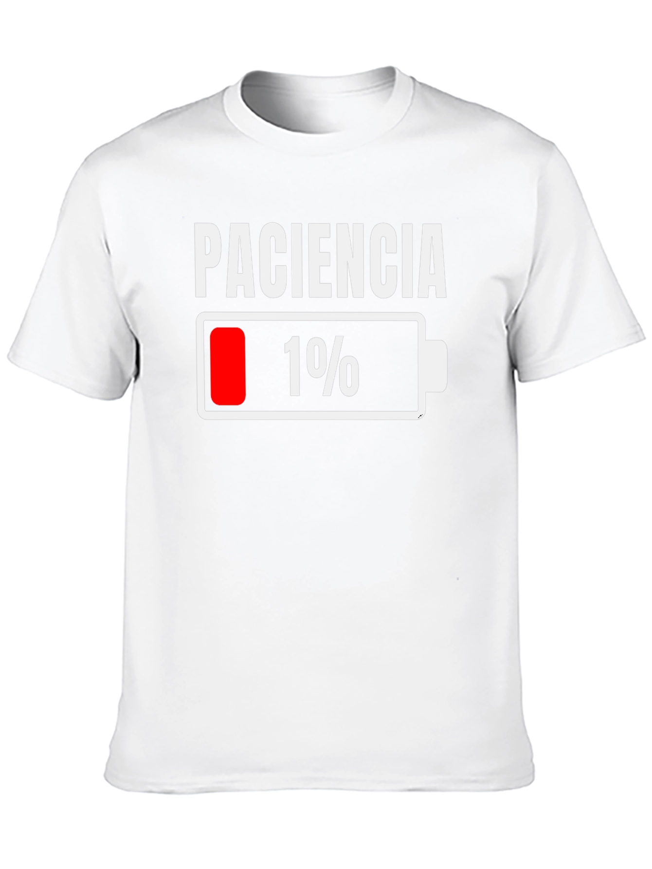 Paciencia 1% Patience Funny Humor Graphic T-Shirt