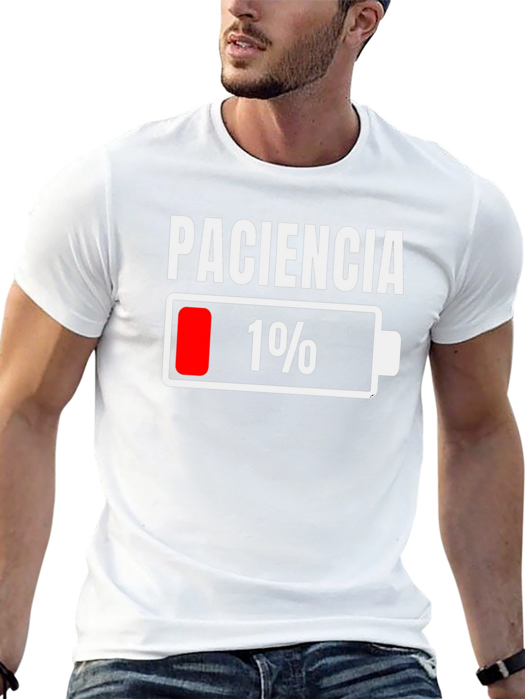 Paciencia 1% Patience Funny Humor Graphic T-Shirt