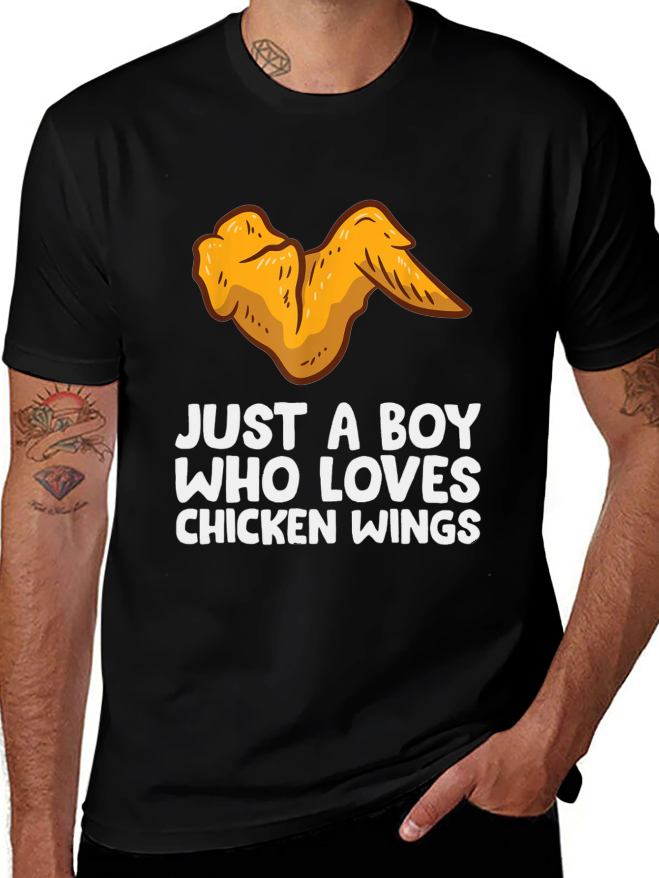 Chicken Wings Lover T-Shirt - Just a Boy Who Loves Chicken Wings