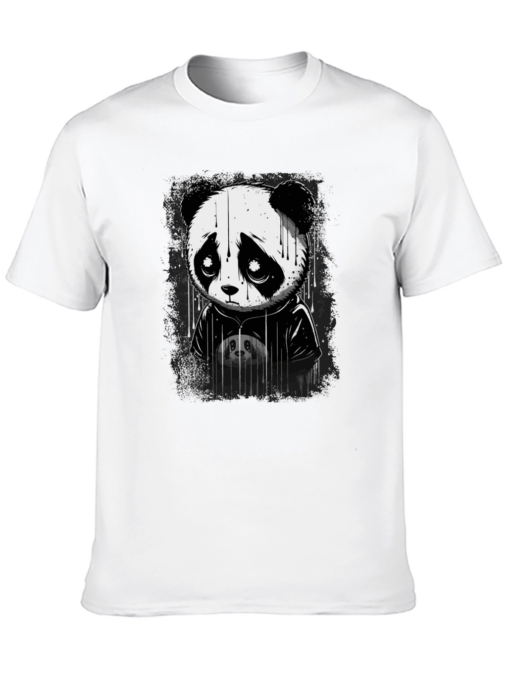 Sad Panda Graphic T-Shirt - Unisex Cotton Tee
