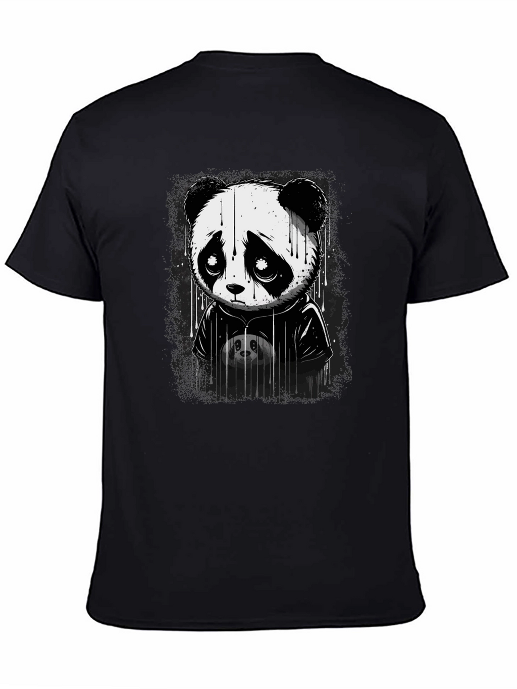 Sad Panda Graphic T-Shirt - Unisex Cotton Tee