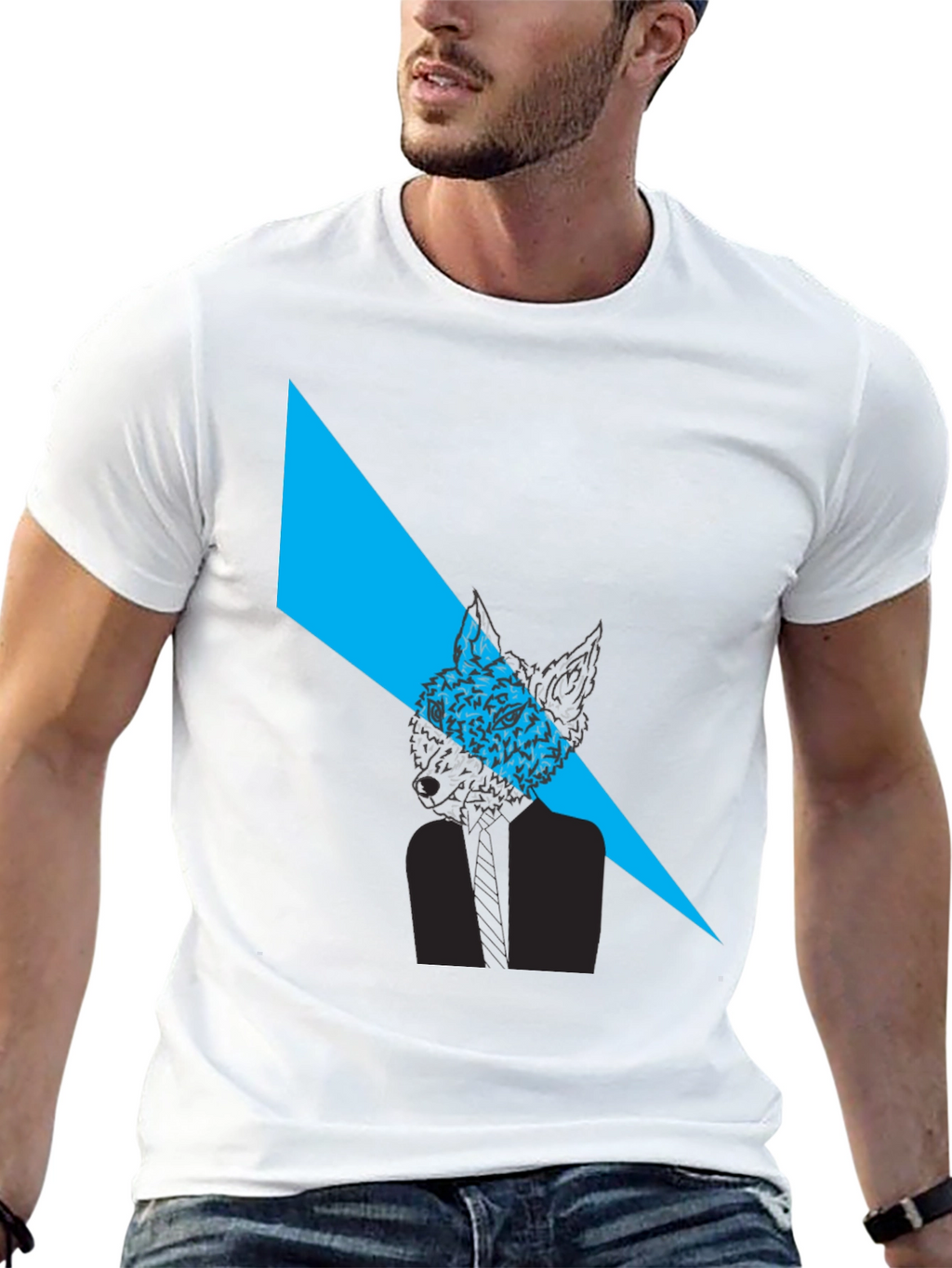 Fox Graphic Black T-Shirt - Modern Style