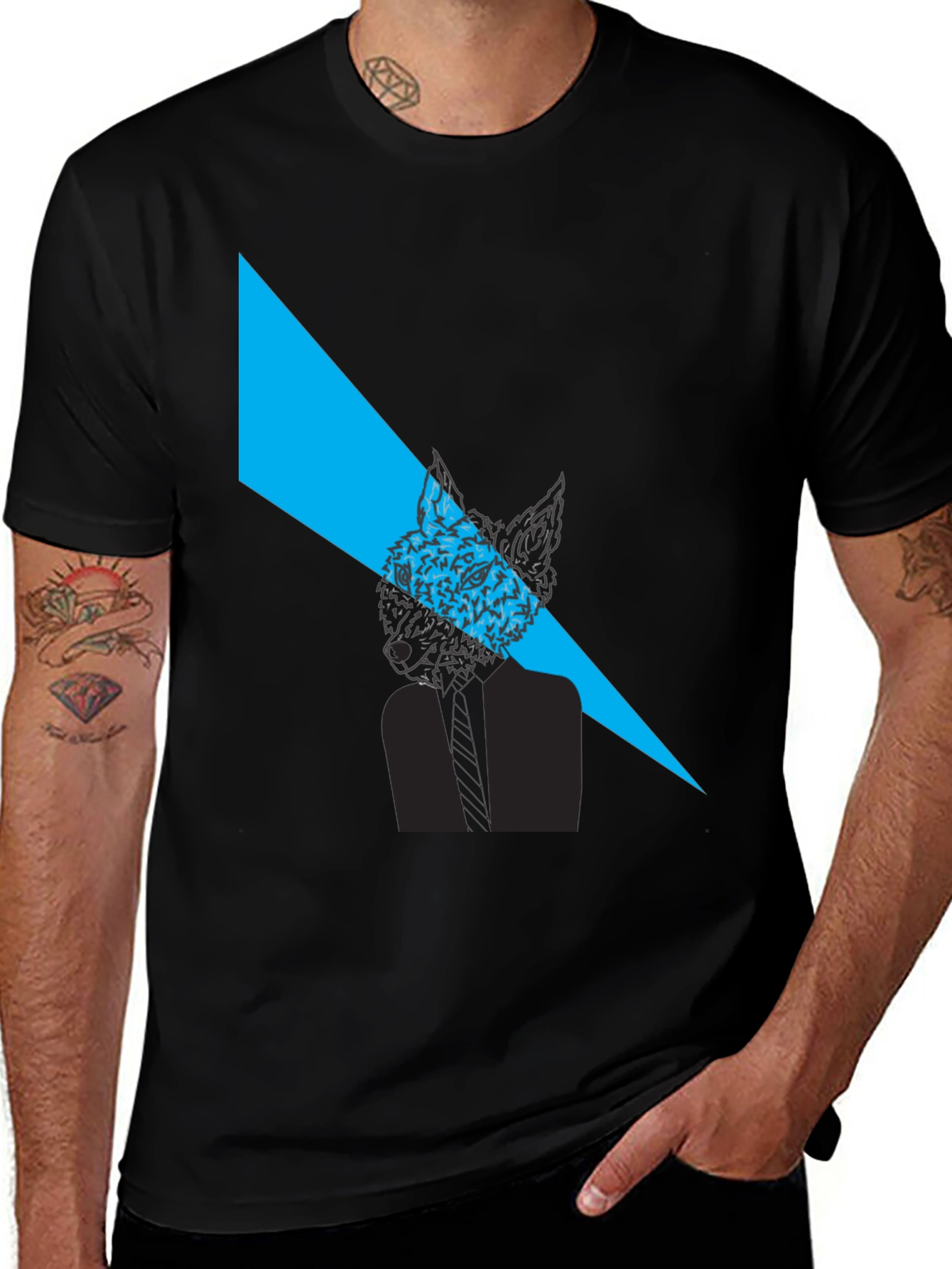 Fox Graphic Black T-Shirt - Modern Style