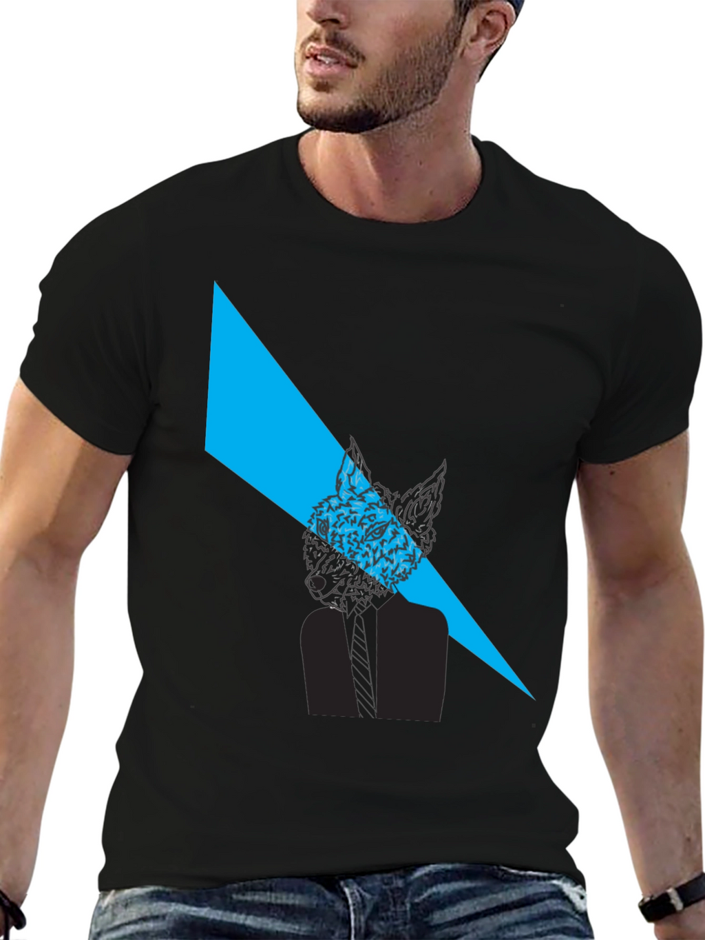 Fox Graphic Black T-Shirt - Modern Style