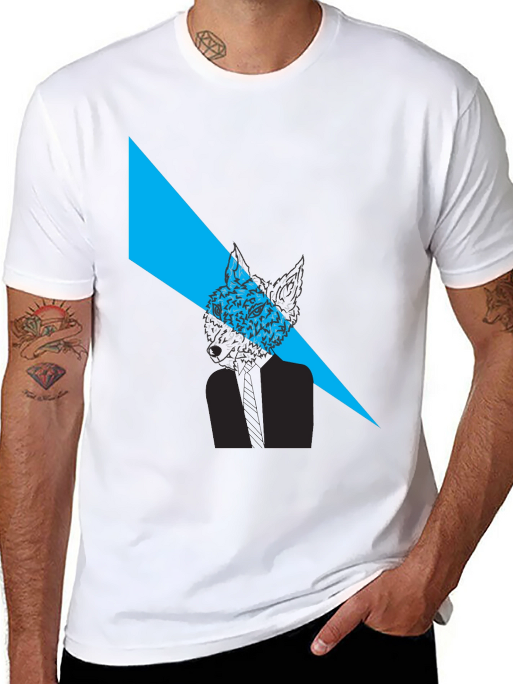 Fox Graphic Black T-Shirt - Modern Style