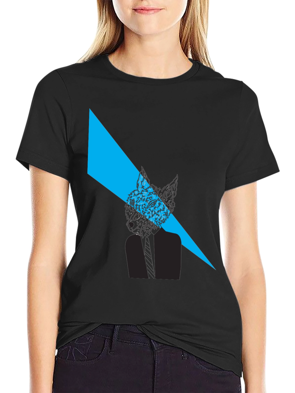 Fox Graphic Black T-Shirt - Modern Style