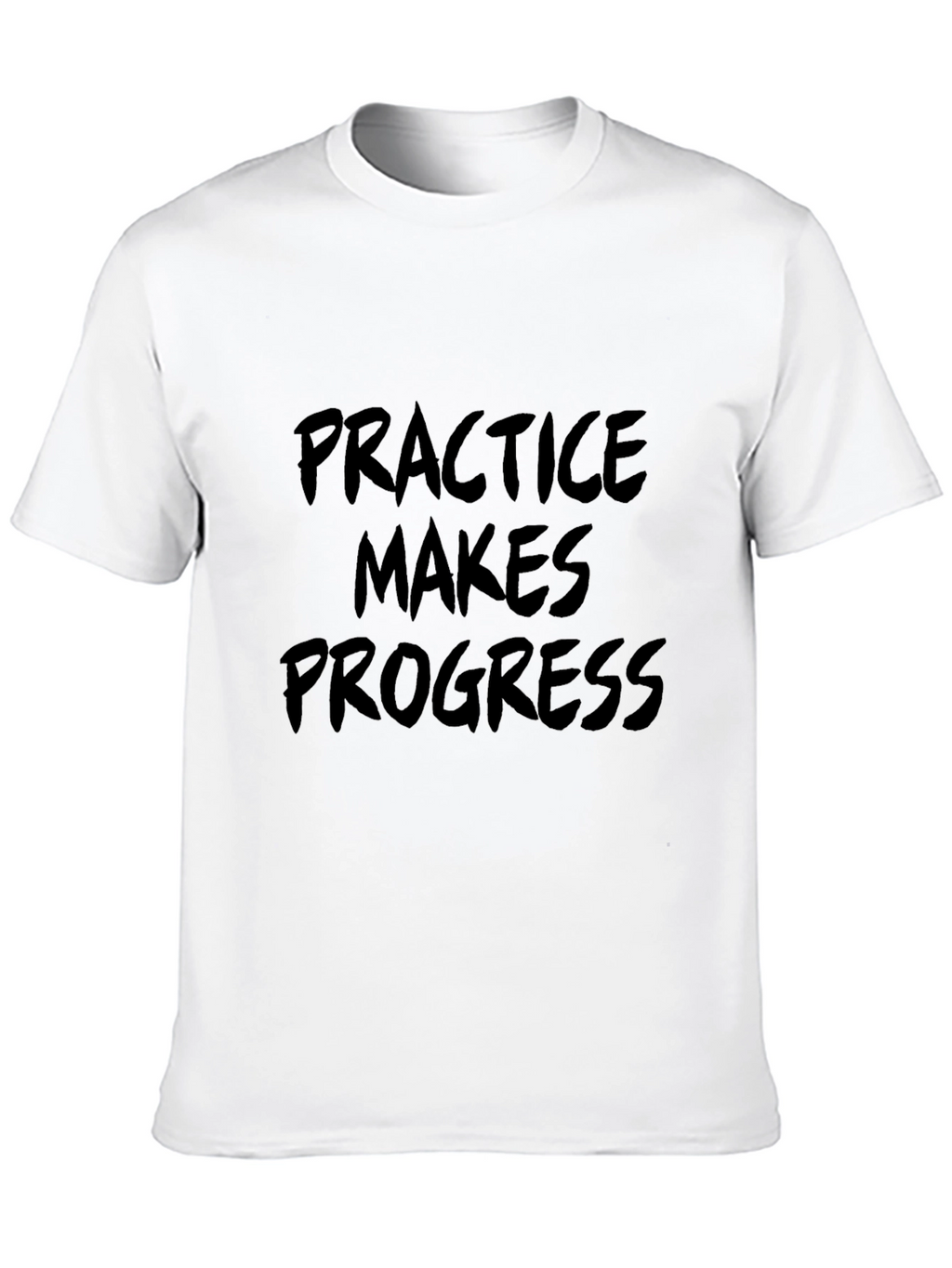 Practice Makes Progress Black T-Shirt