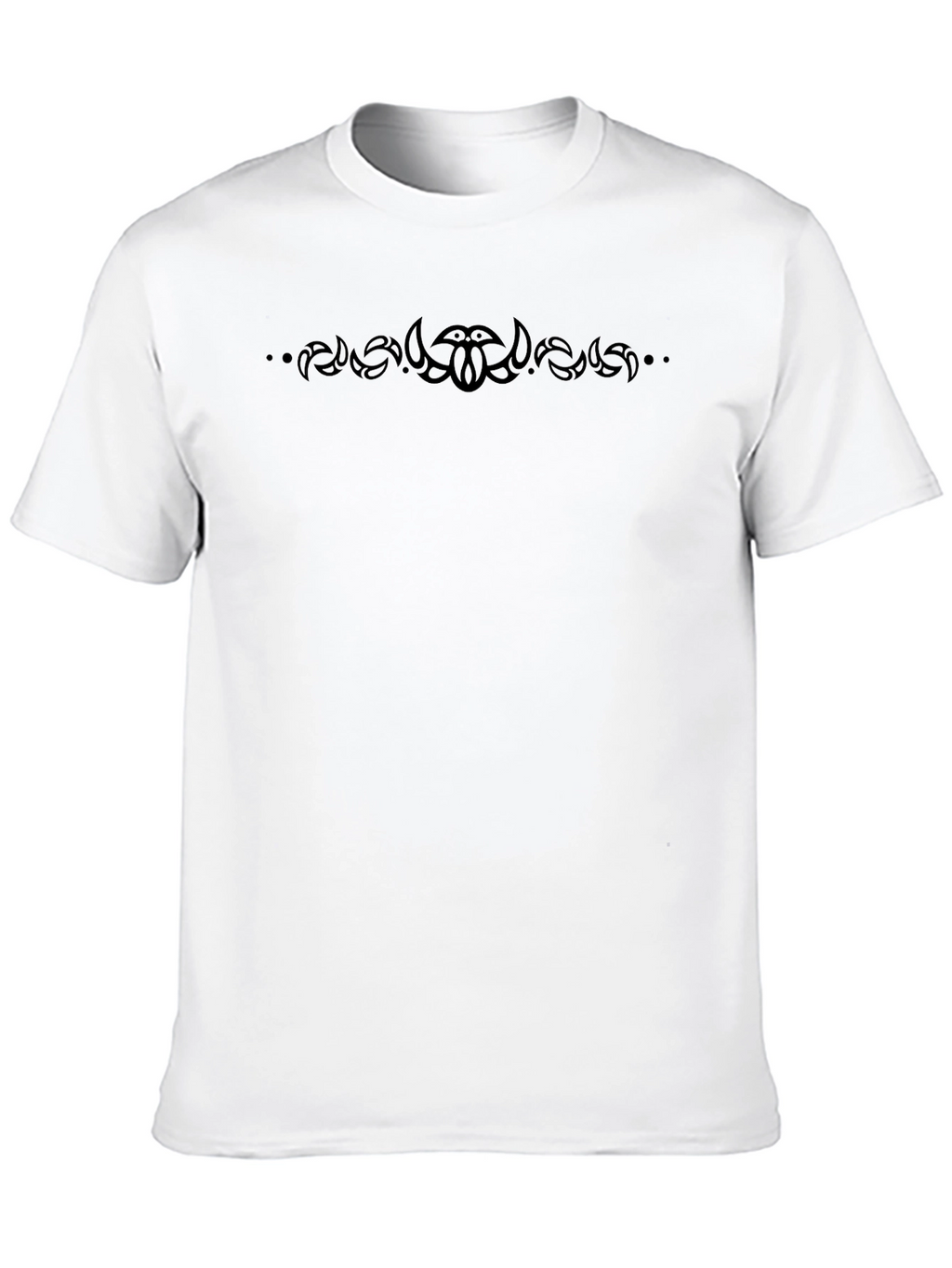 Tribal Design Black T-Shirt - Soft Cotton Blend
