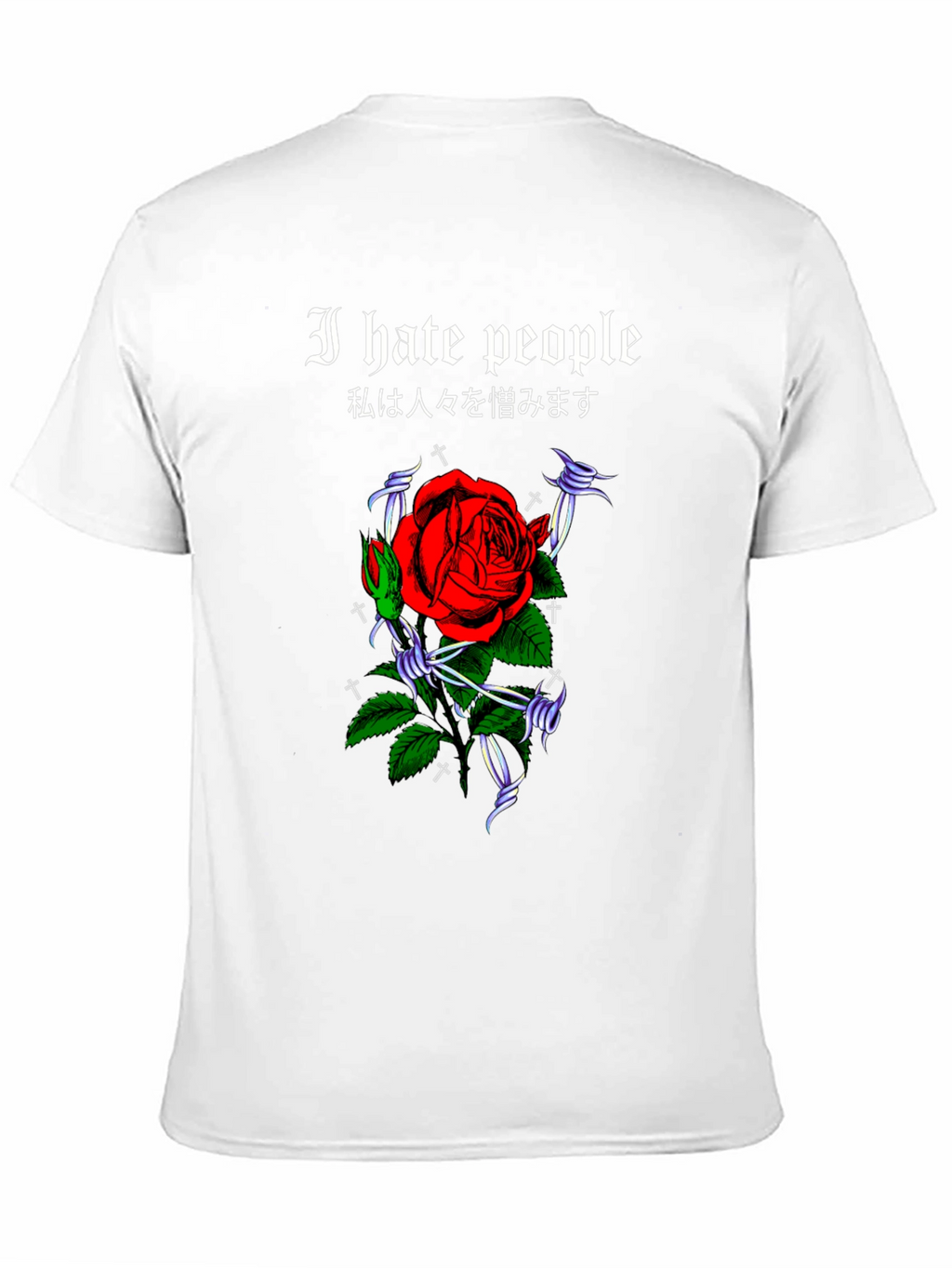 I Hate People Rose Graphic Tee