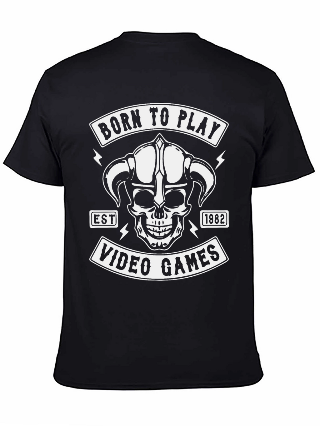 Born to Play Video Games Black T-Shirt