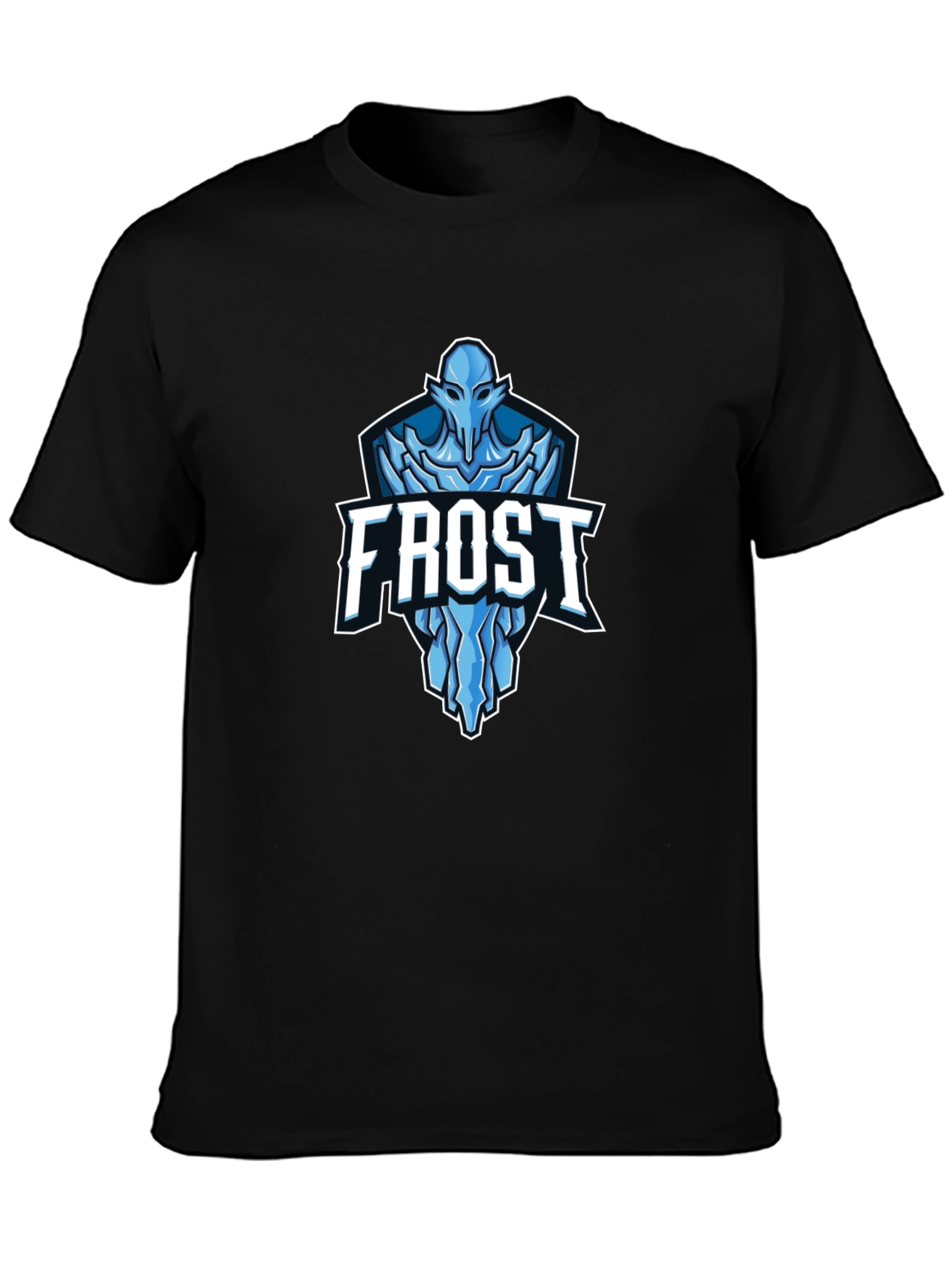 Frost Graphic T-Shirt - Black Crew Neck Tee