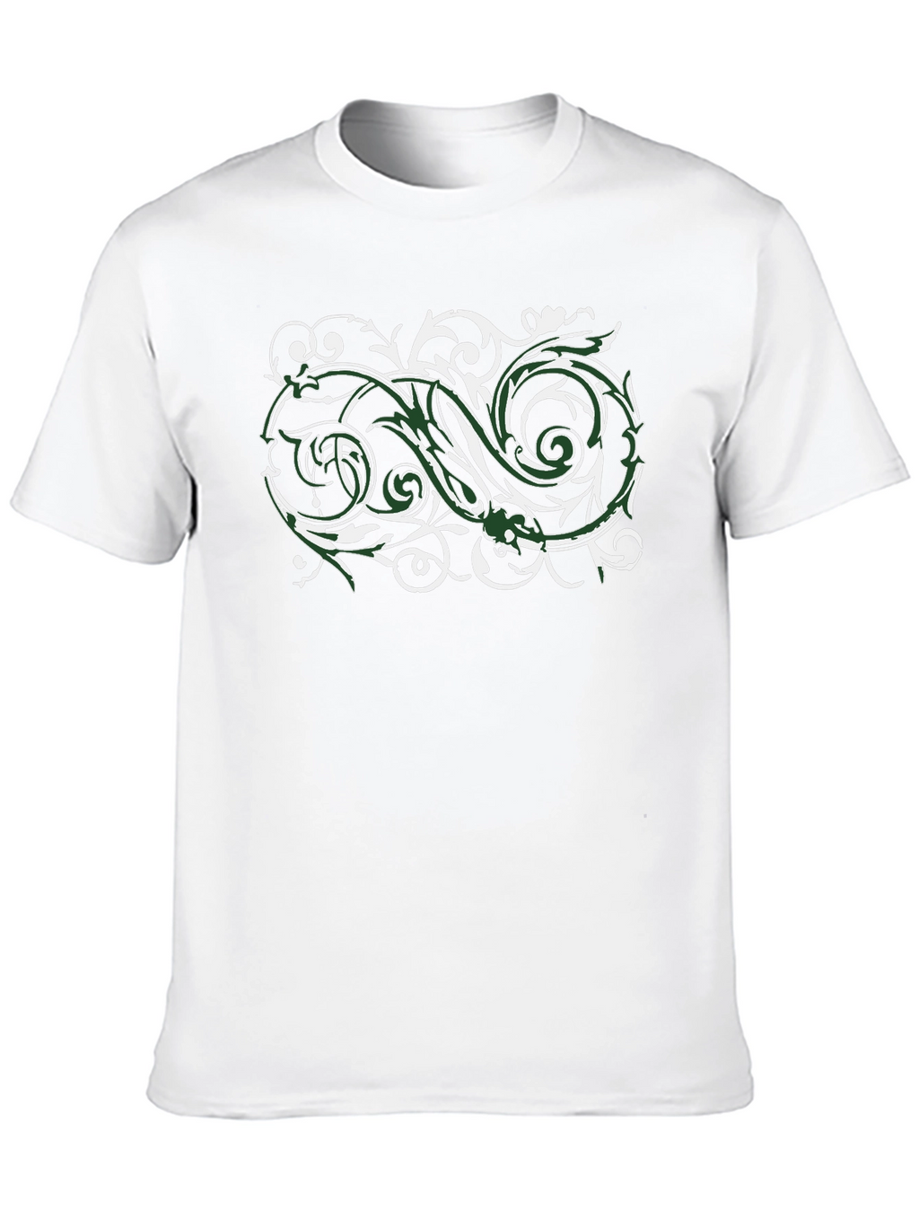 Stylish Black T-Shirt with Floral Design