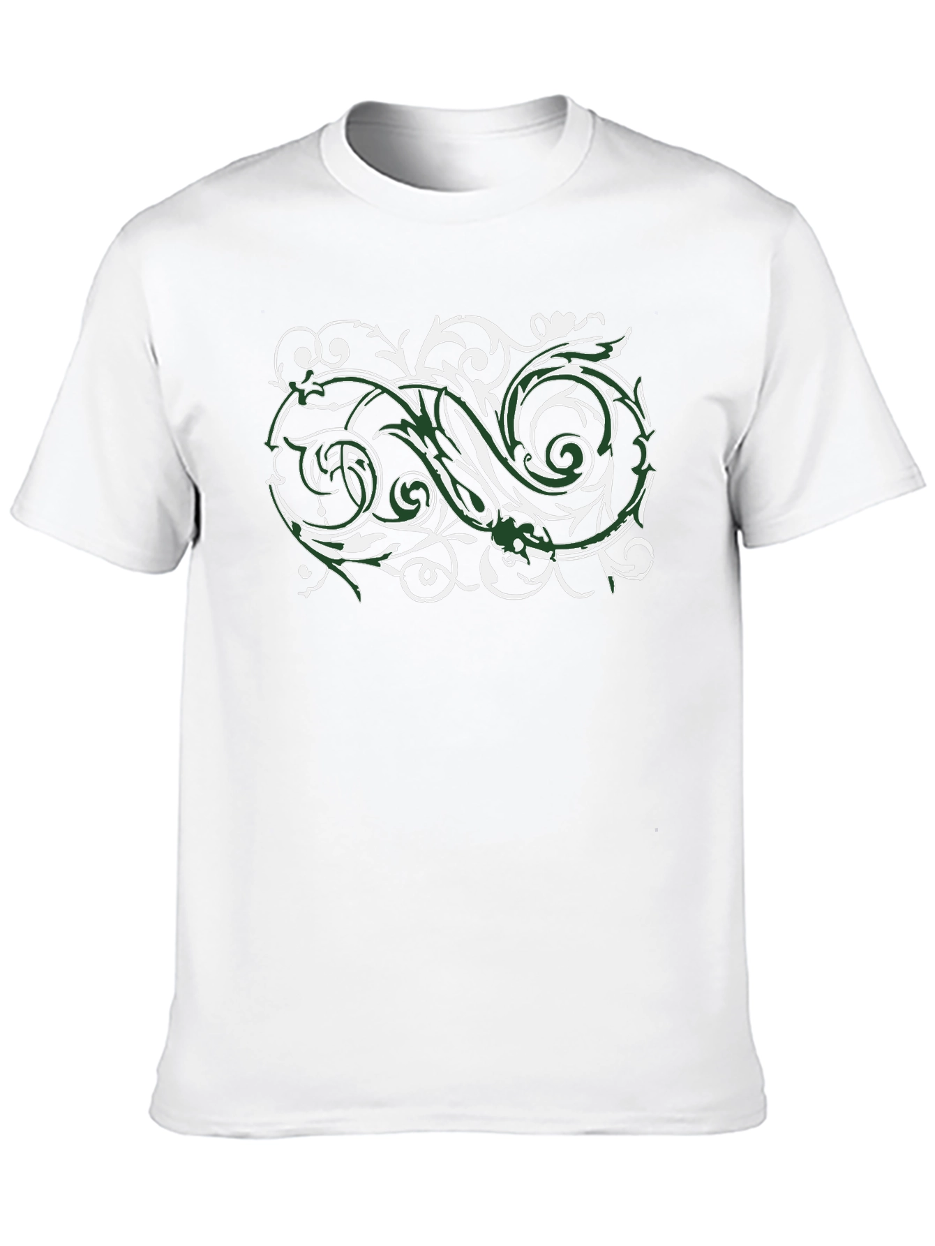 Stylish Black T-Shirt with Floral Design