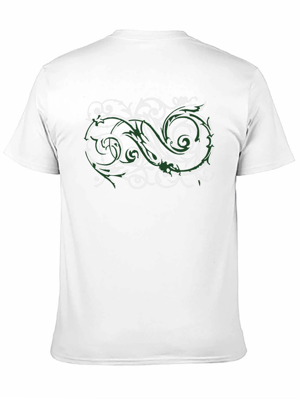 Stylish Black T-Shirt with Floral Design