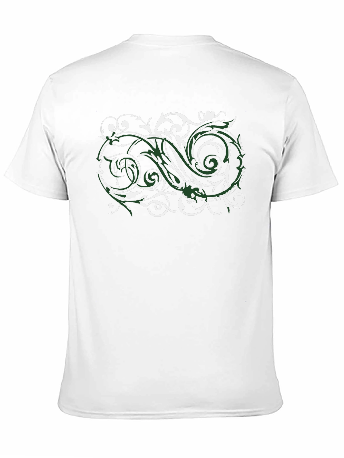 Stylish Black T-Shirt with Floral Design
