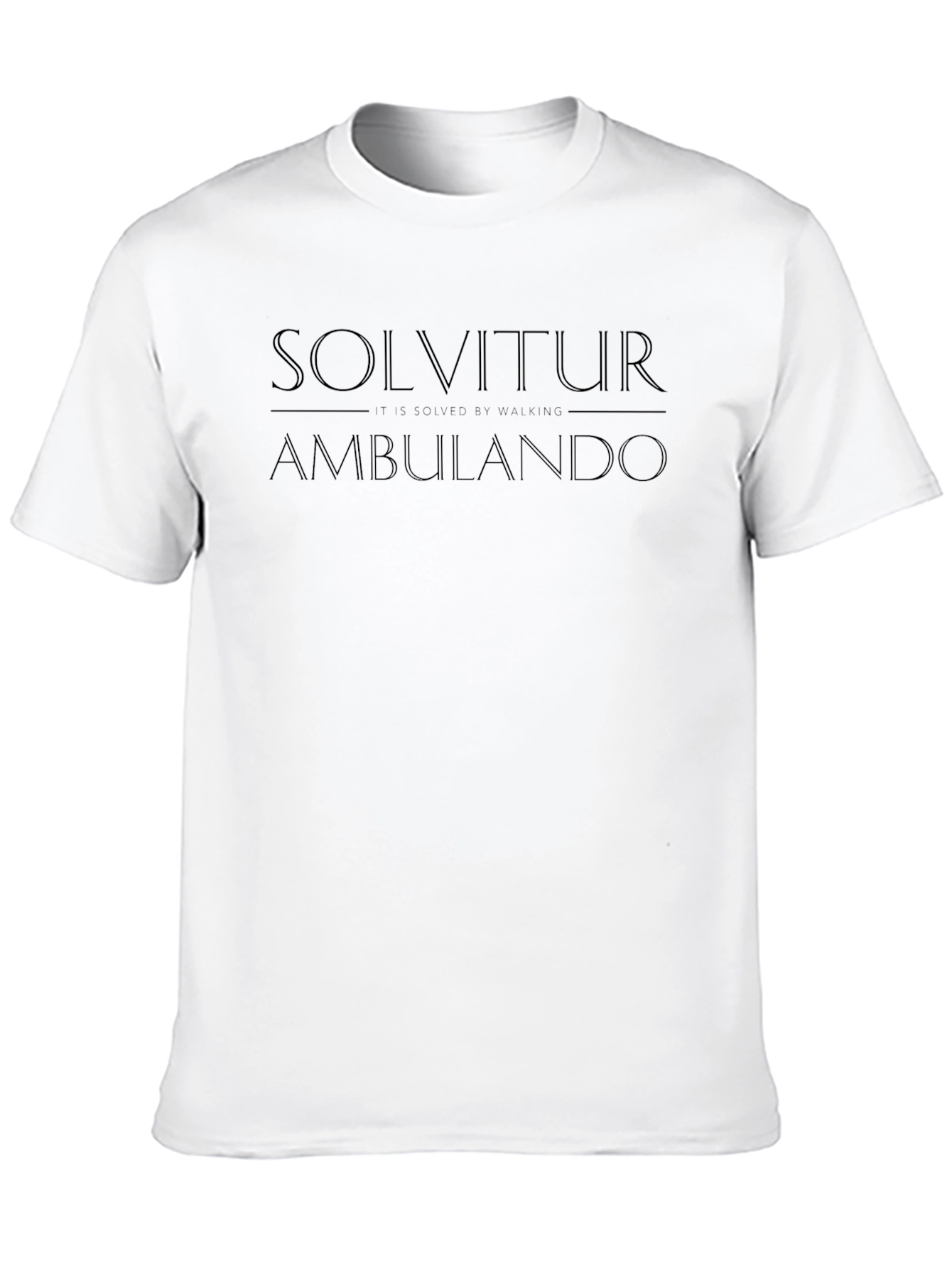 Solvitur Ambulando Black Graphic Tee