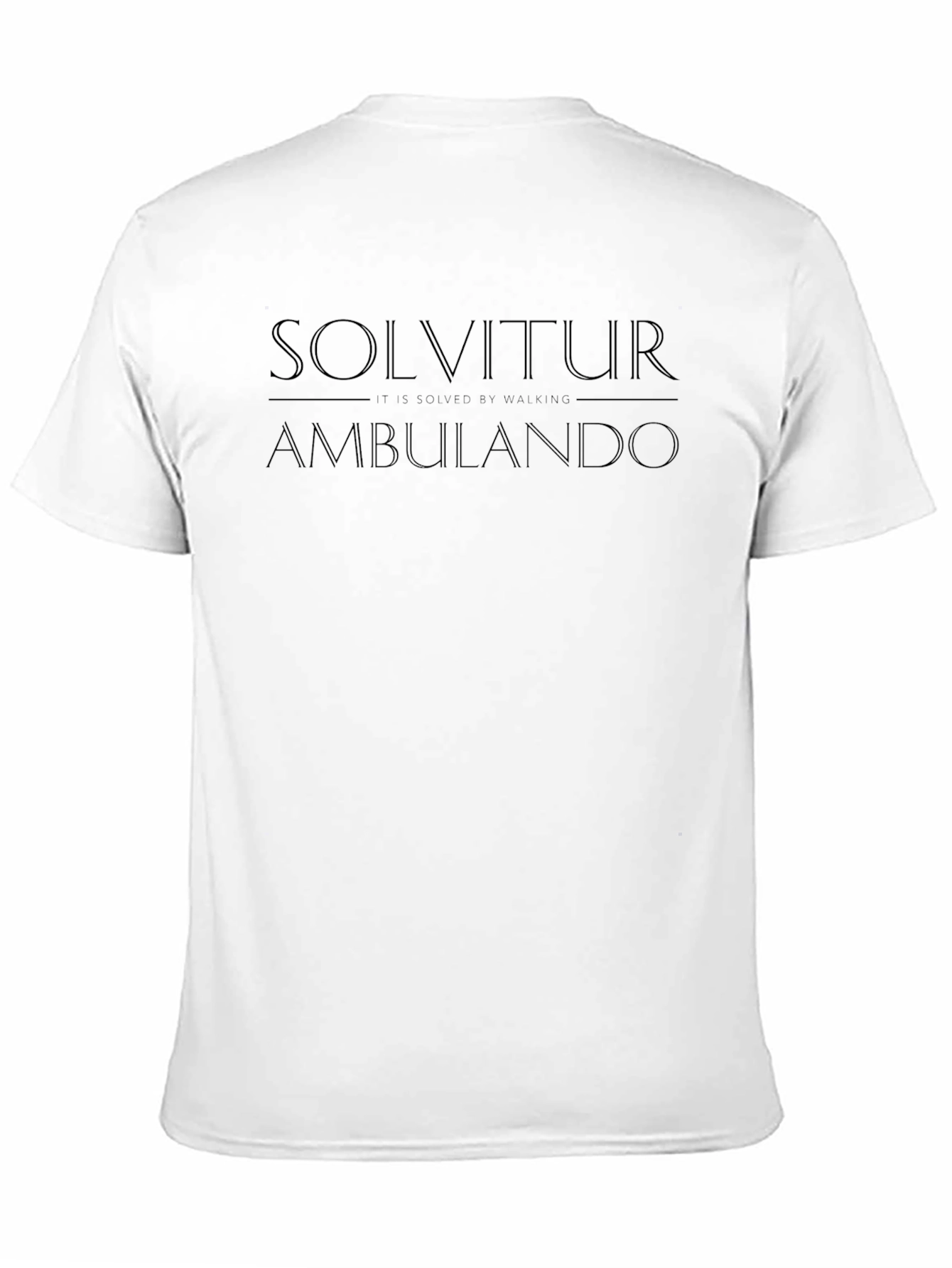 Solvitur Ambulando Black Graphic Tee