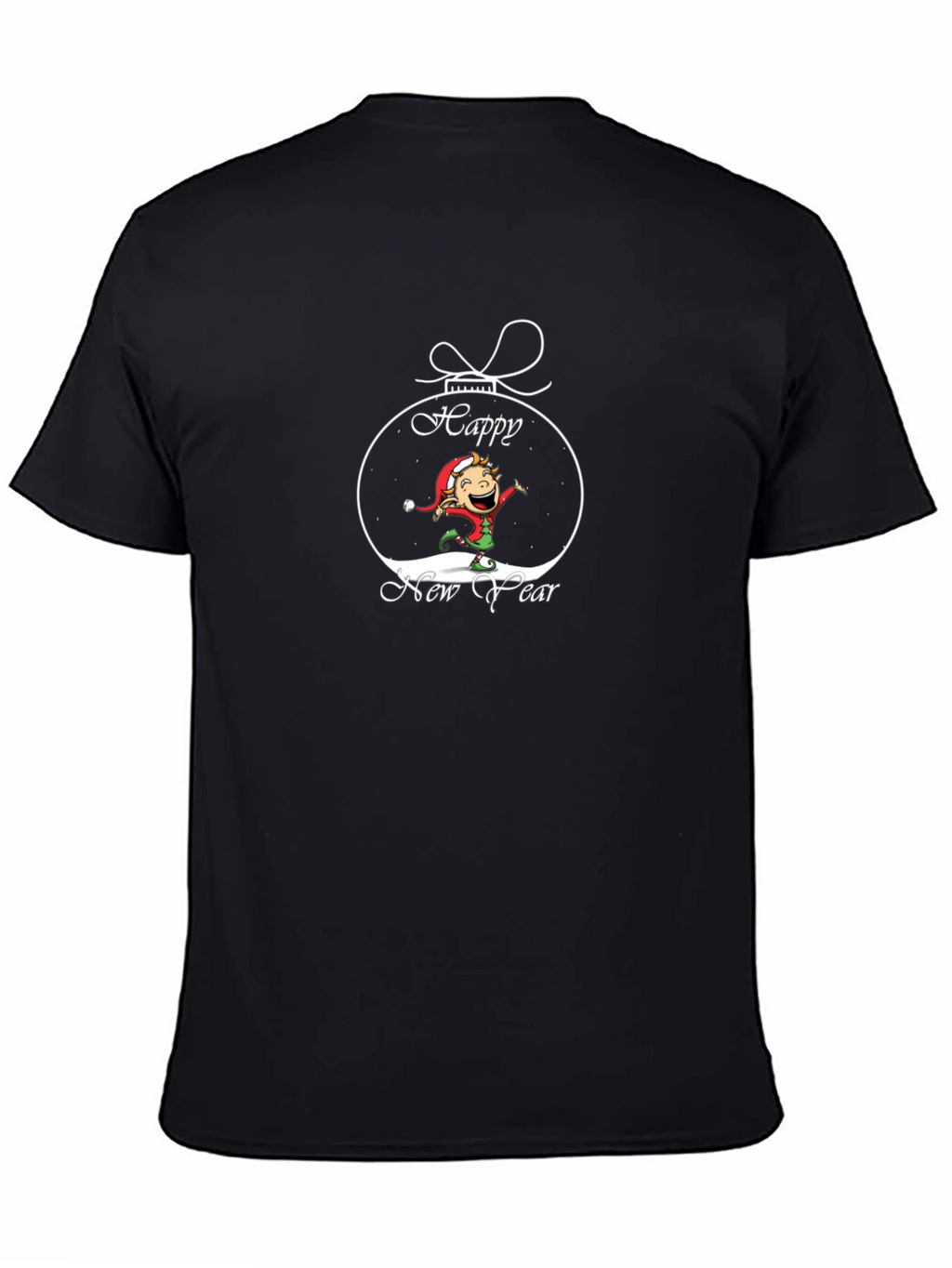 Happy New Year Elf Graphic Tee