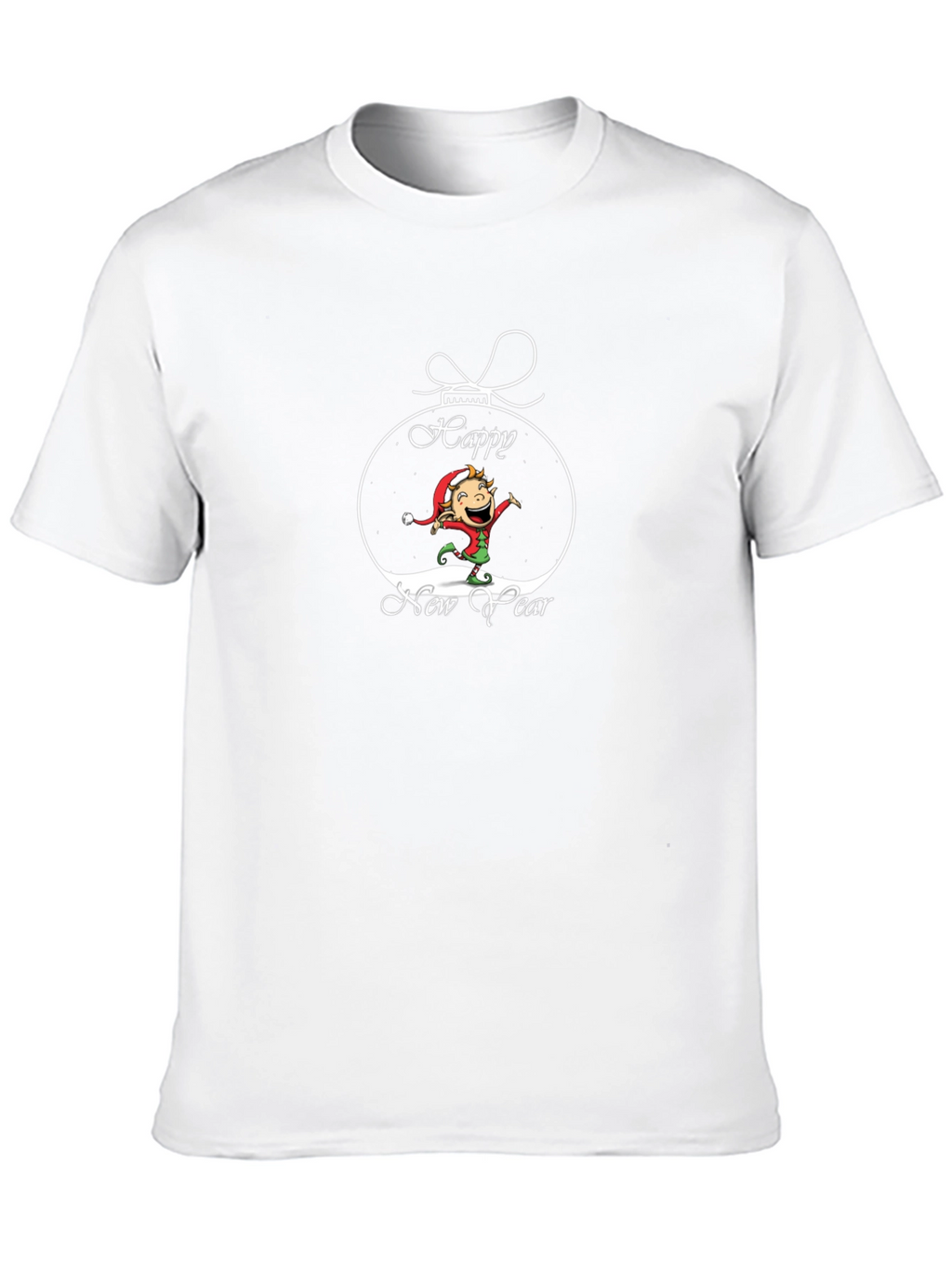 Happy New Year Elf Graphic Tee