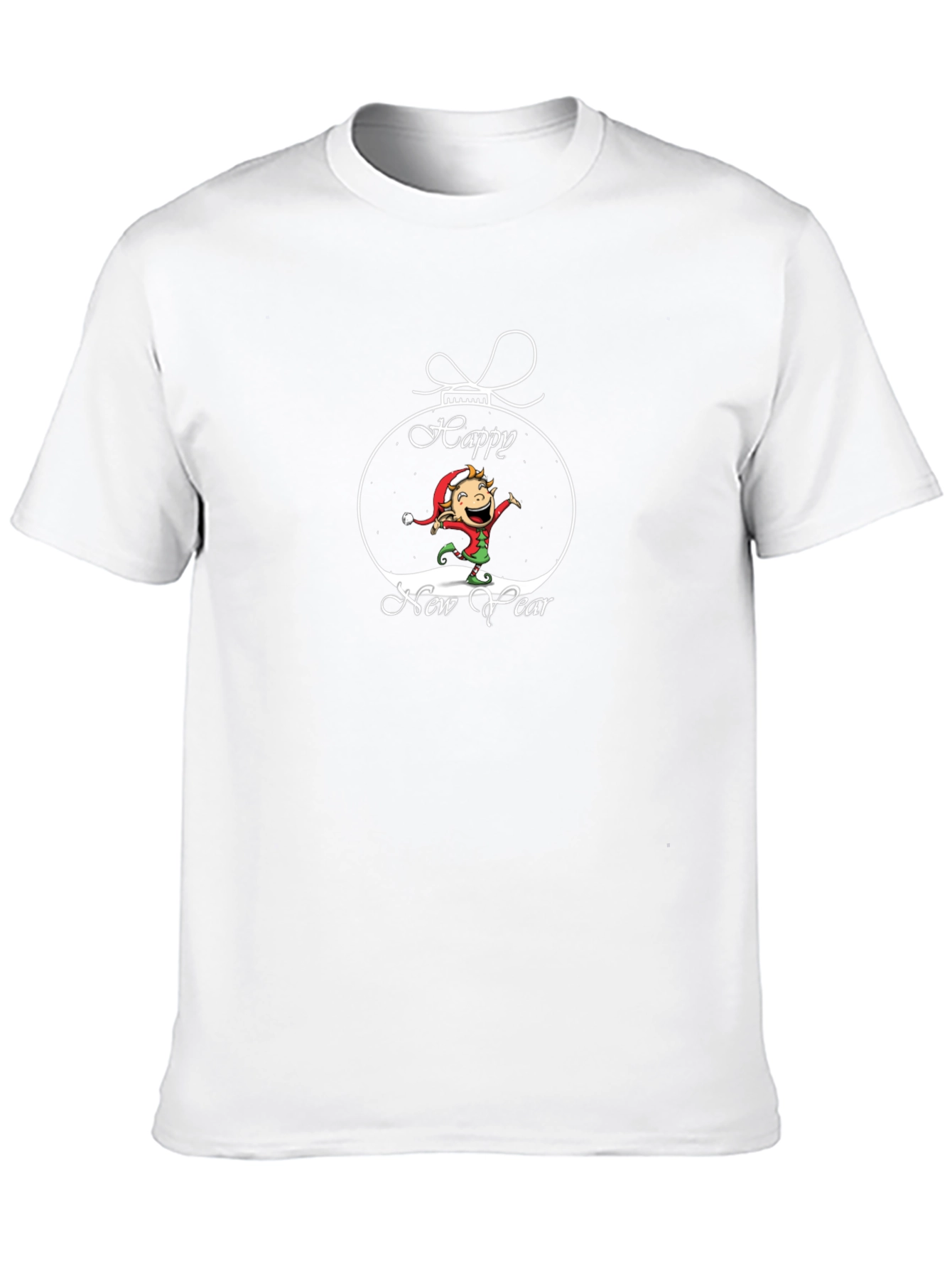 Happy New Year Elf Graphic Tee