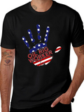Oil Rig Worker Patriotic Hand T-Shirt