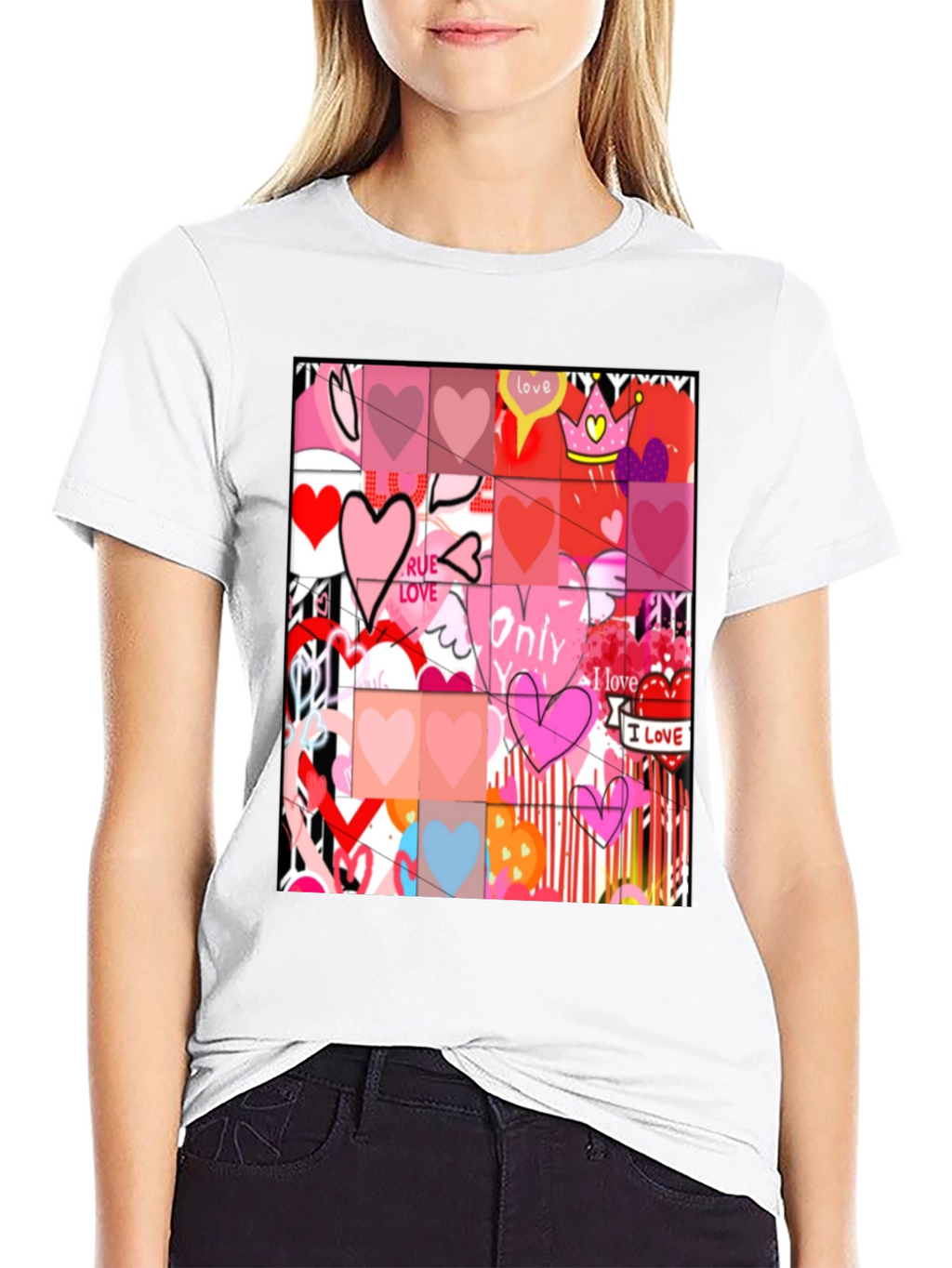 Heart Art Graphic Tee - Love Expression