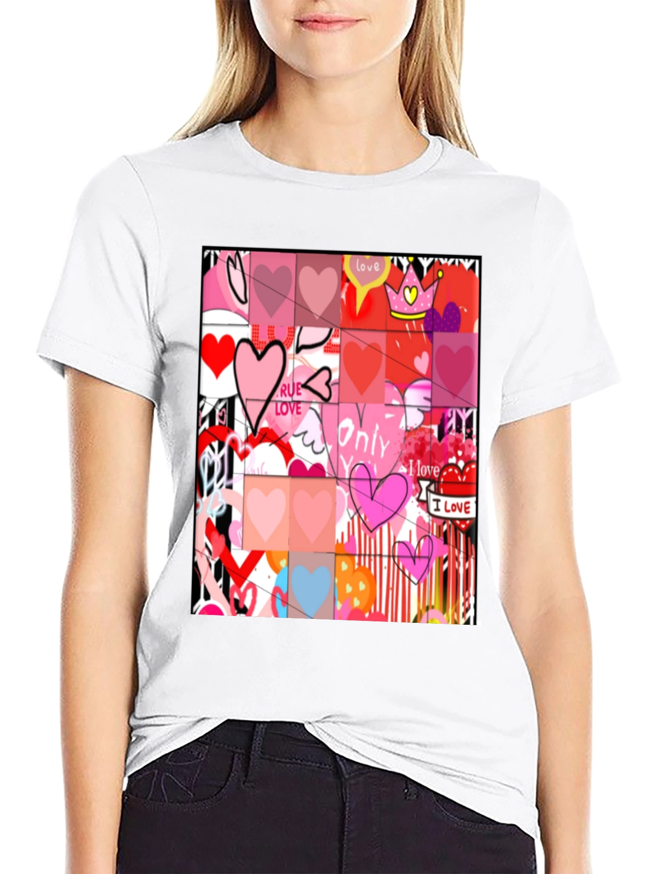 Heart Art Graphic Tee - Love Expression