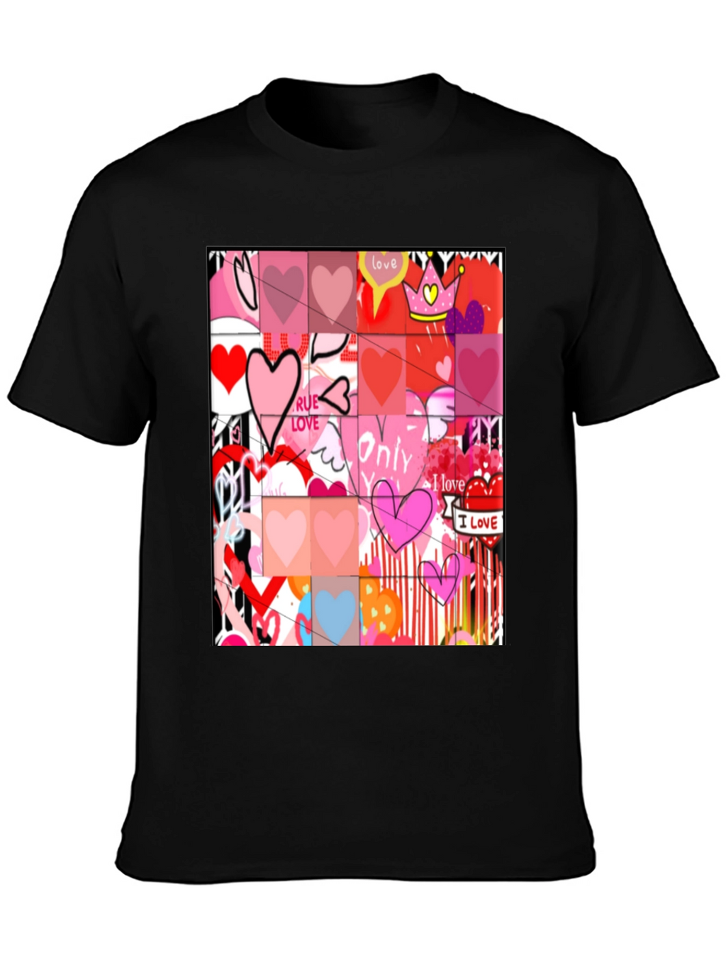 Heart Art Graphic Tee - Love Expression