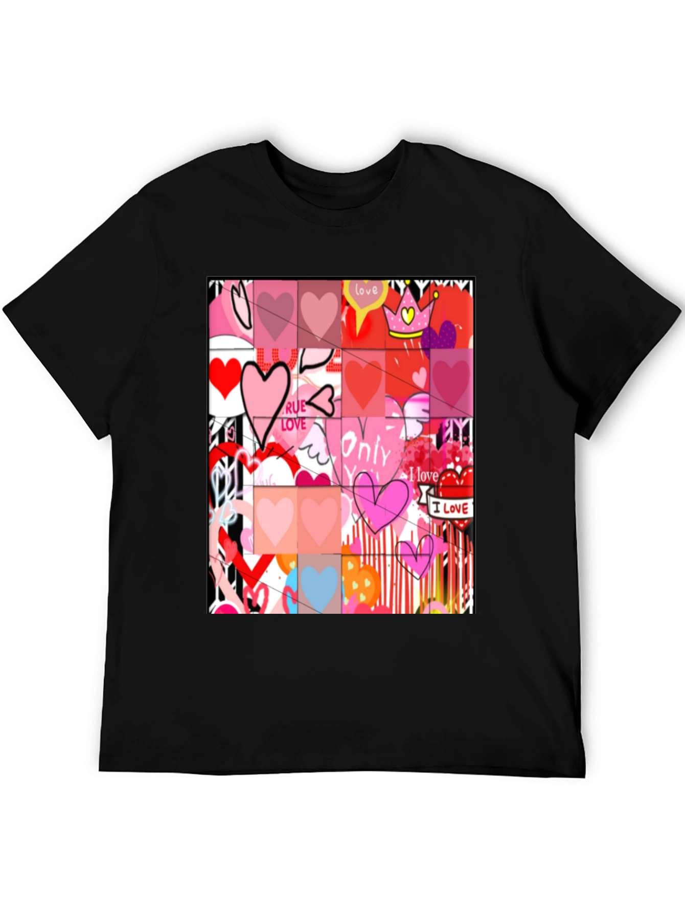 Heart Art Graphic Tee - Love Expression