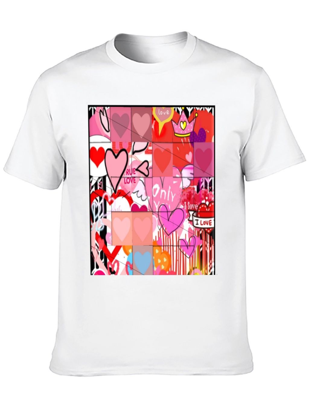 Heart Art Graphic Tee - Love Expression