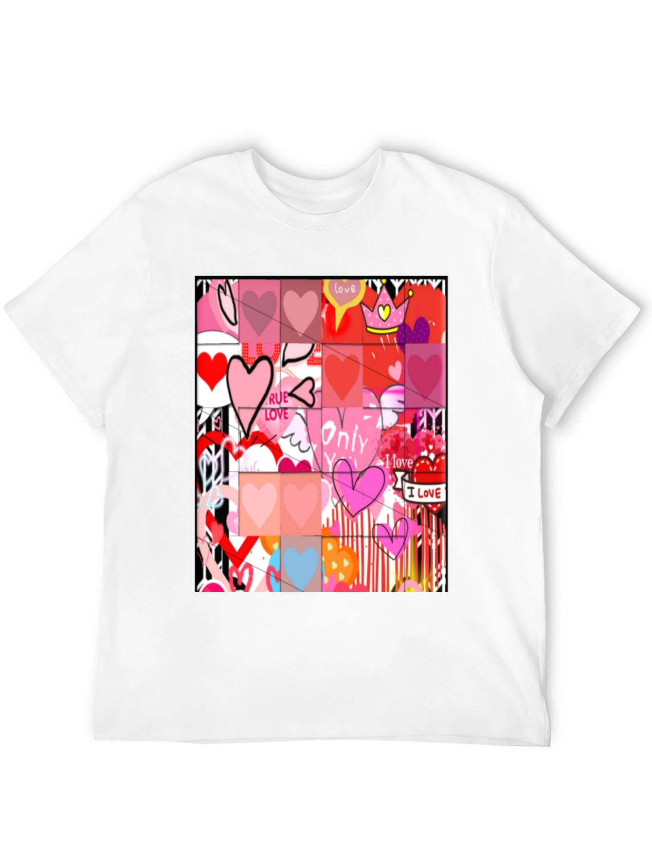Heart Art Graphic Tee - Love Expression