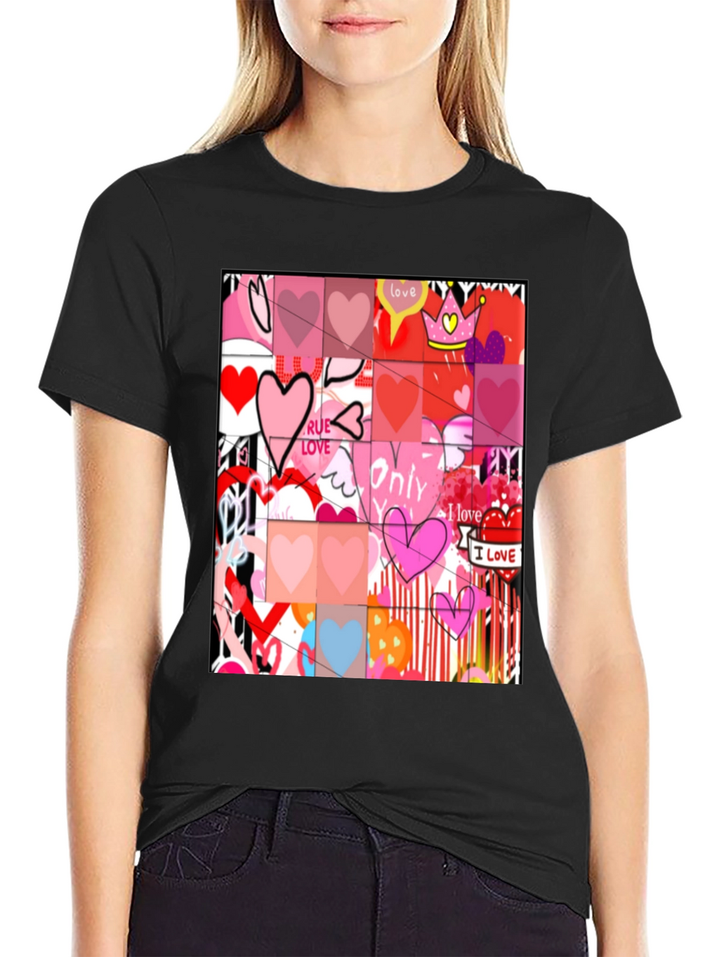 Heart Art Graphic Tee - Love Expression
