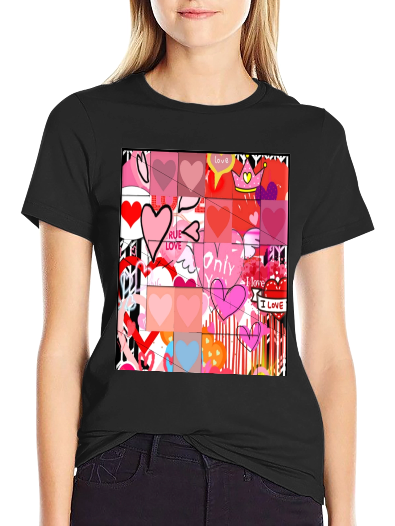 Heart Art Graphic Tee - Love Expression