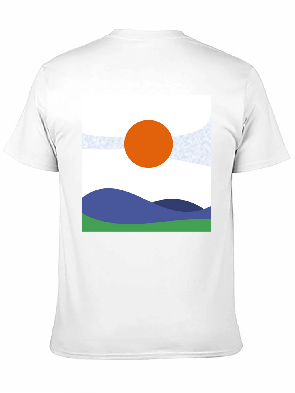 Abstract Landscape Graphic Tee - Modern Art Shirt