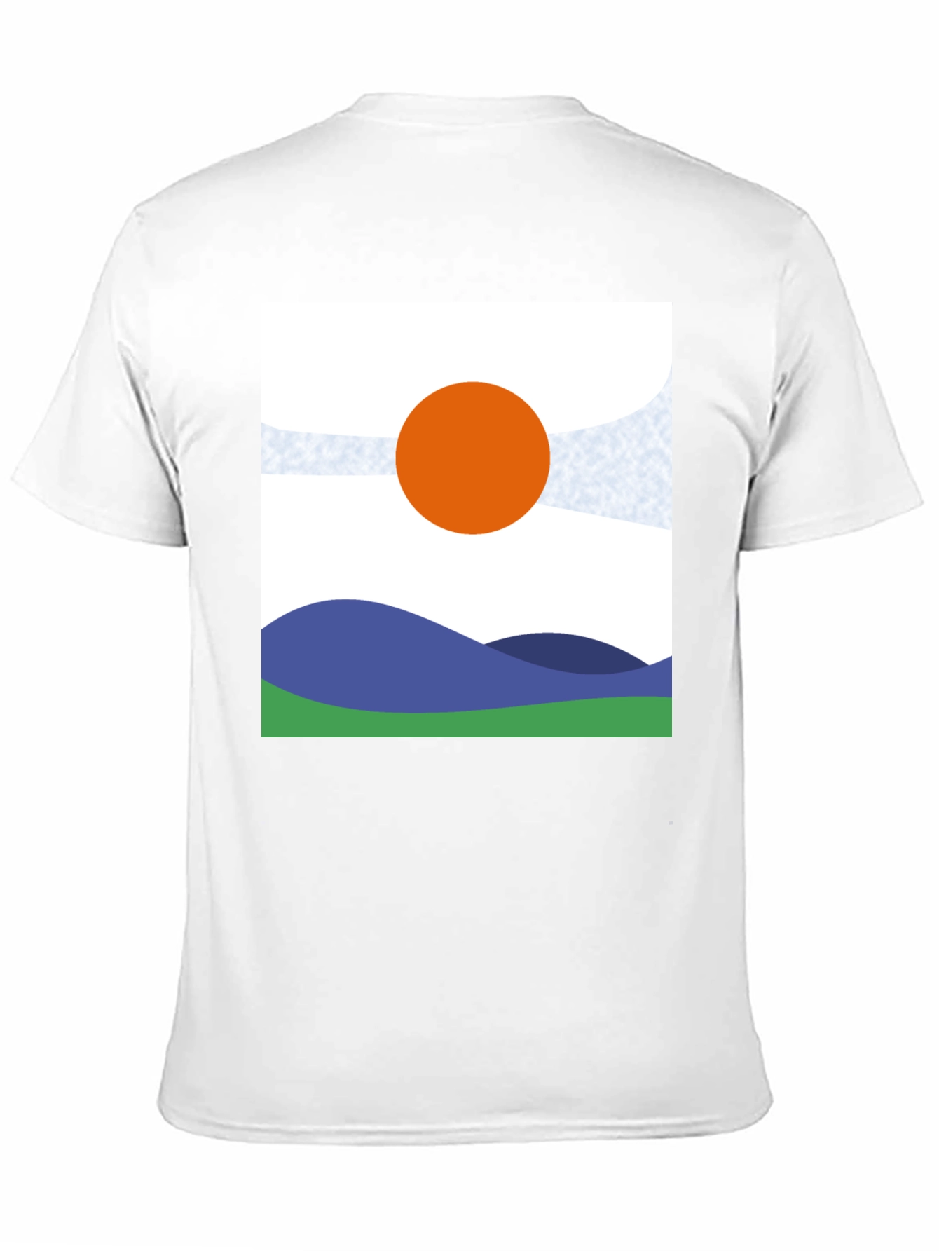 Abstract Landscape Graphic Tee - Modern Art Shirt