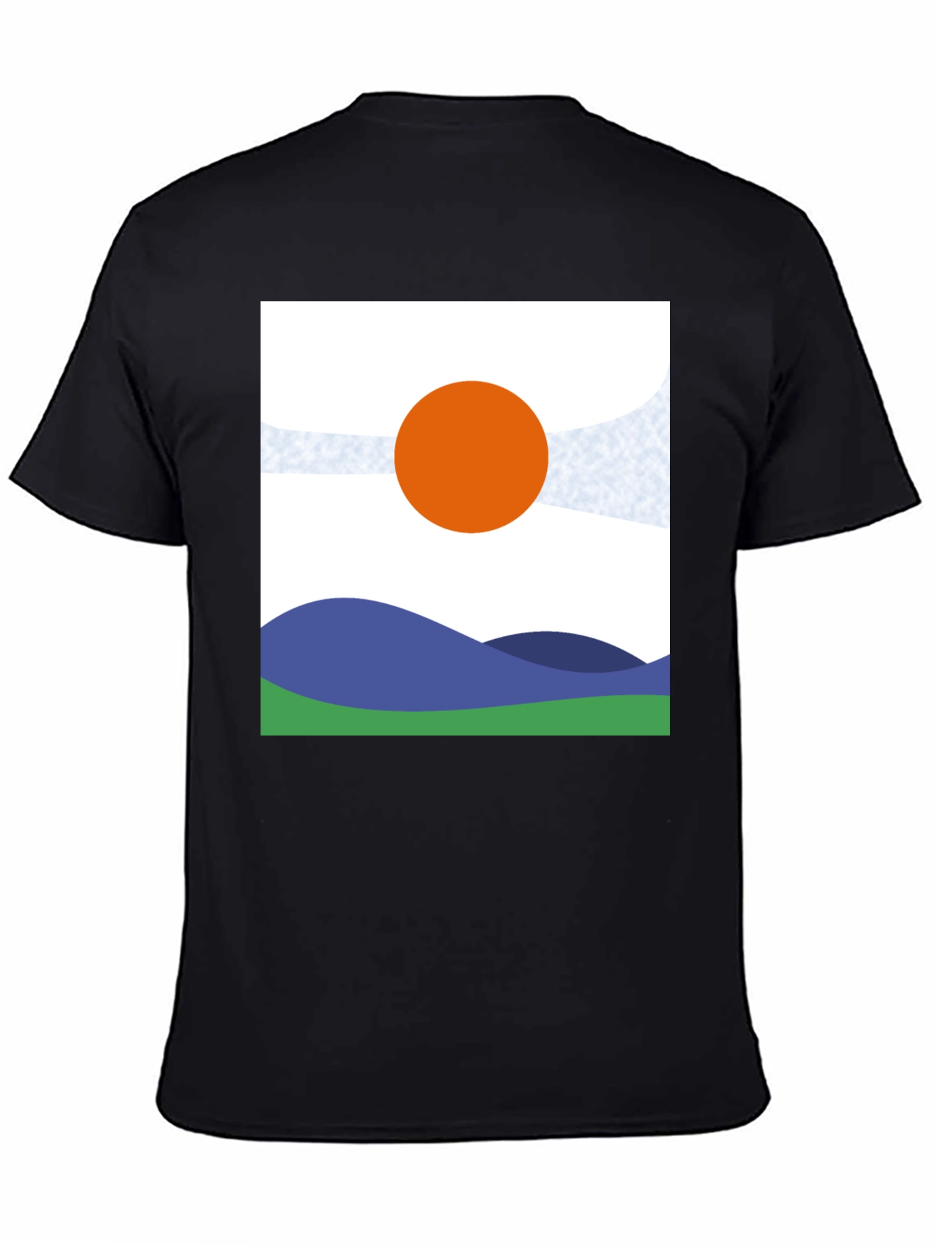Abstract Landscape Graphic Tee - Modern Art Shirt