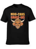 Moo-Chas Grass-ias Highland Cow Graphic Tee