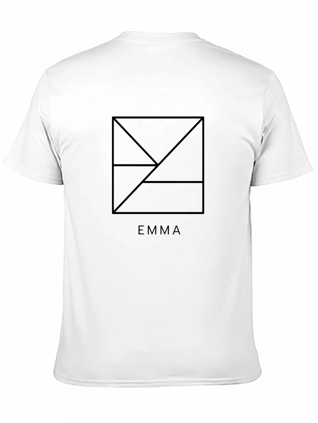 EMMA Geometric Black T-Shirt