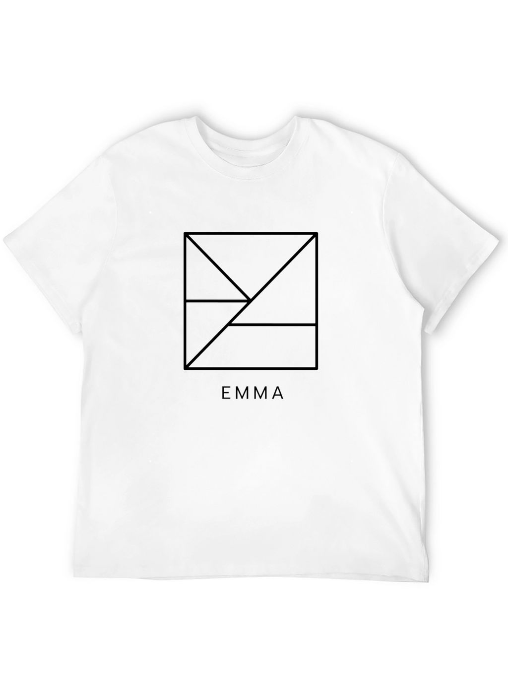 EMMA Geometric Black T-Shirt