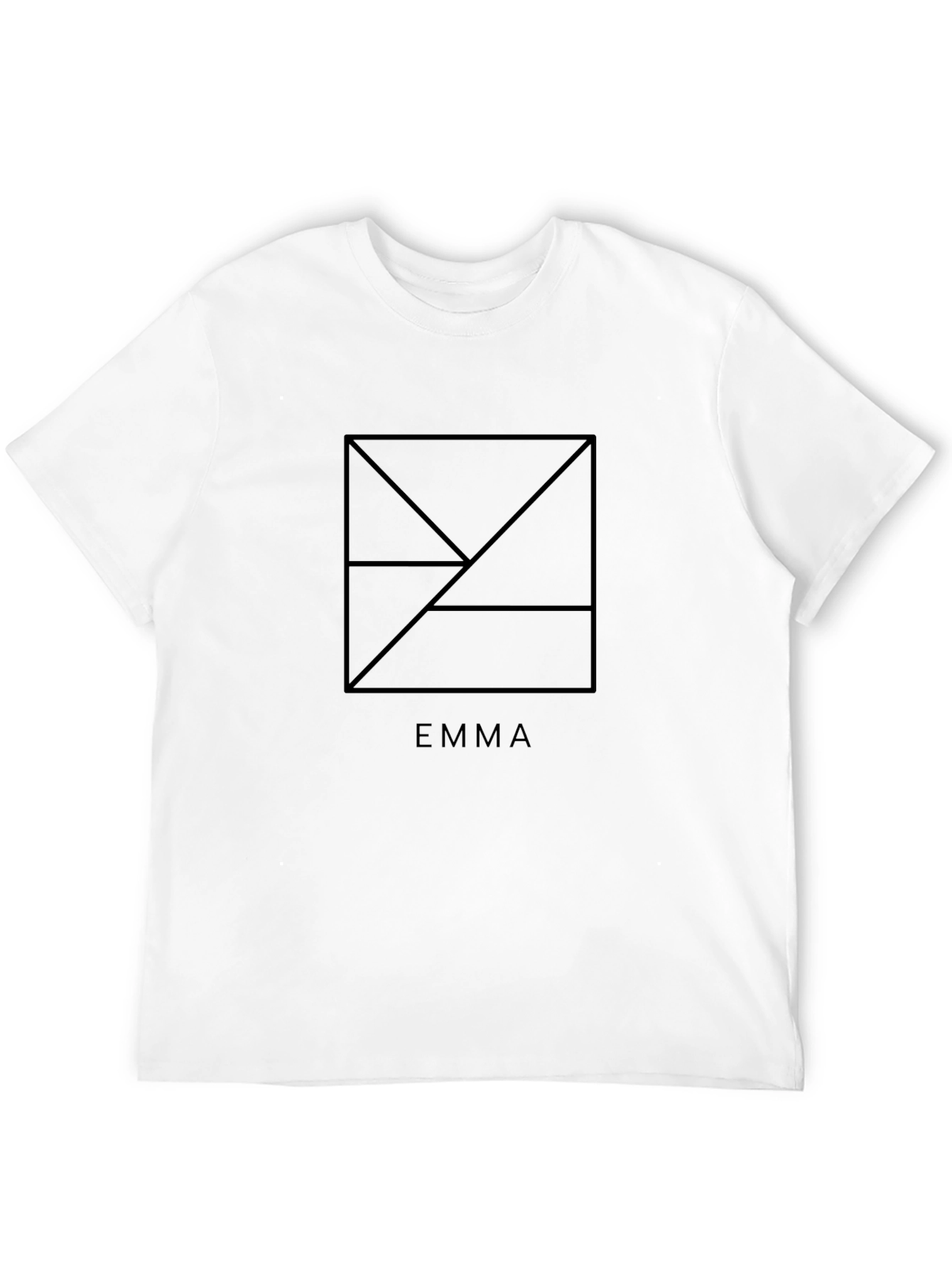 EMMA Geometric Black T-Shirt