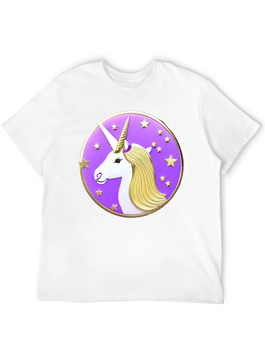 Unicorn Starburst Graphic Black T-Shirt