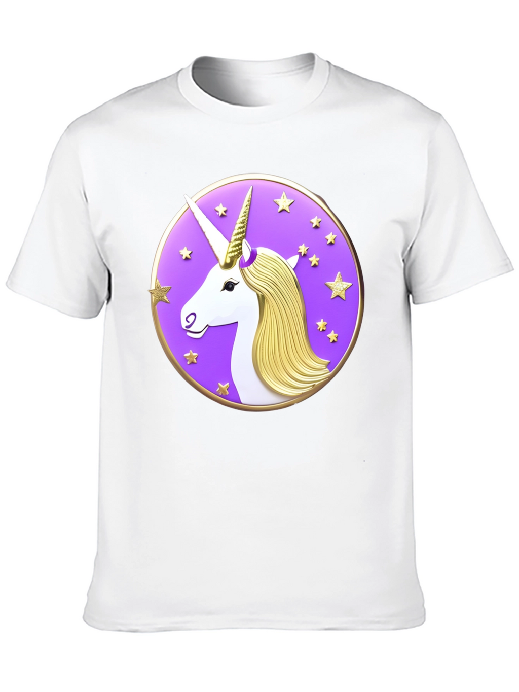 Unicorn Starburst Graphic Black T-Shirt