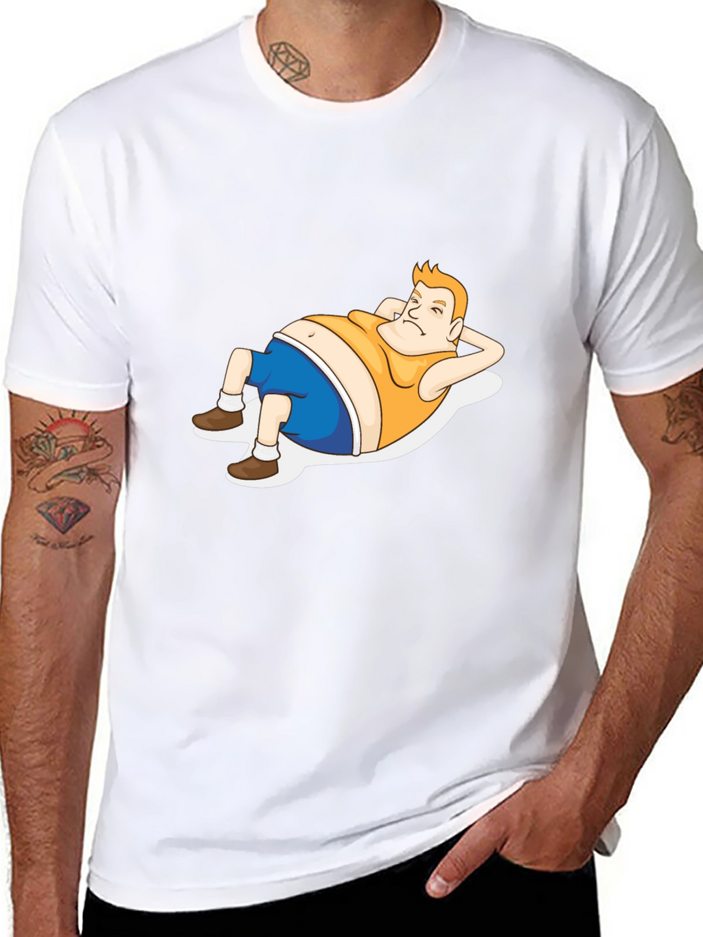 Funny Cartoon Man T-Shirt