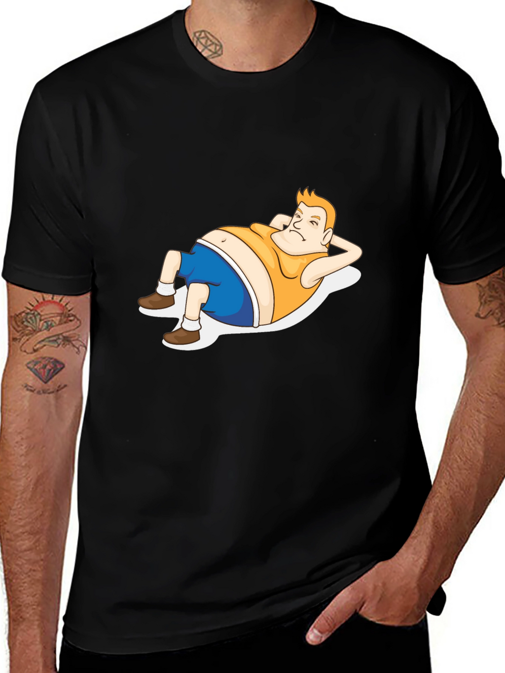 Funny Cartoon Man T-Shirt
