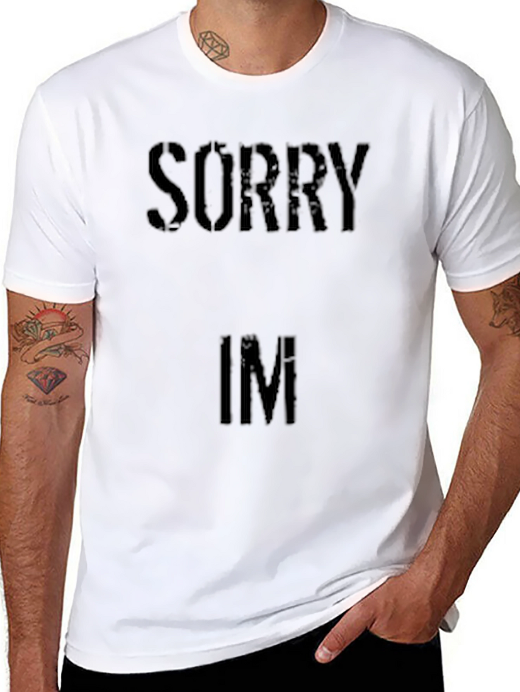 Sorry Im Fresh Black T-Shirt