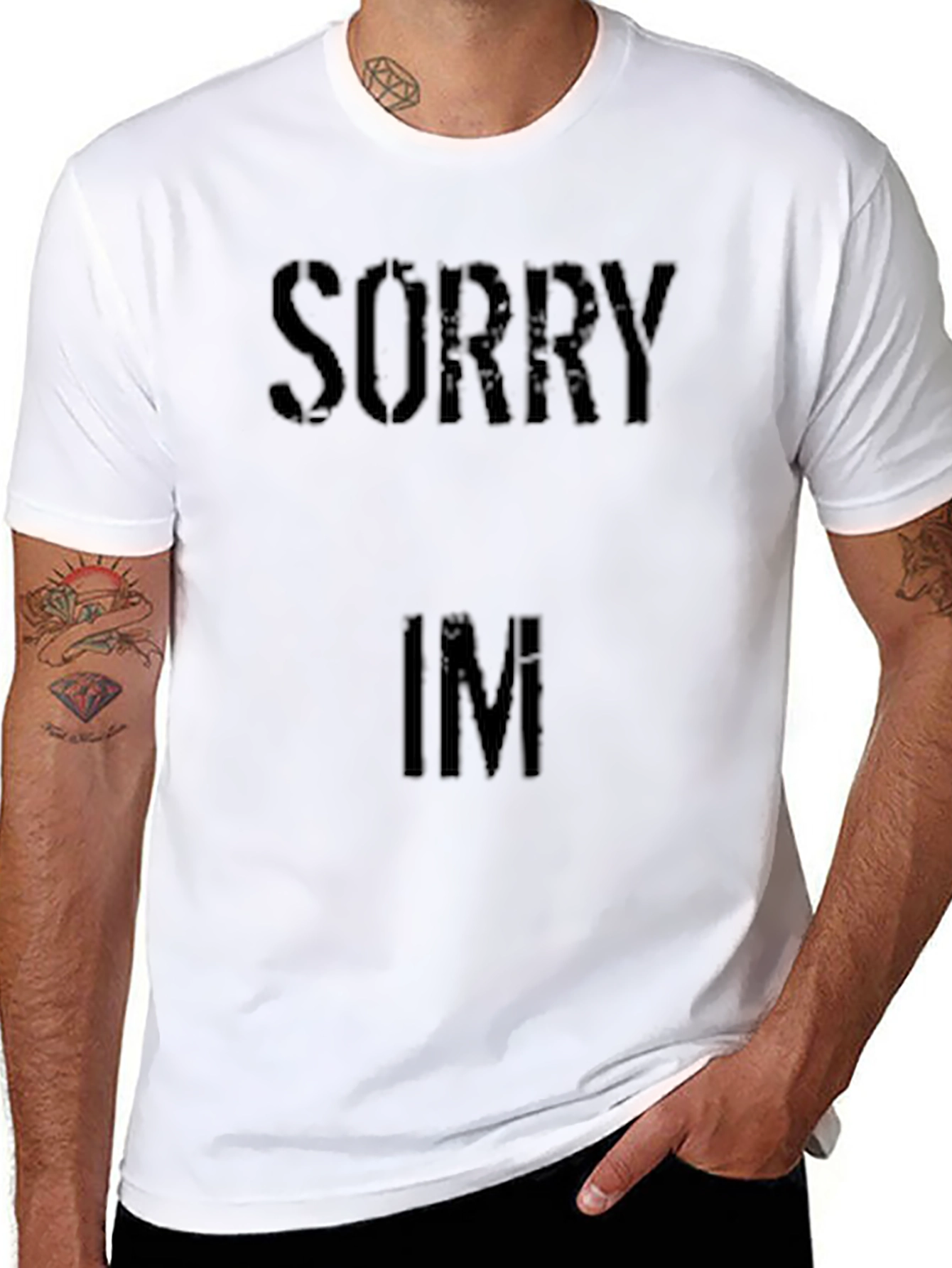 Sorry Im Fresh Black T-Shirt
